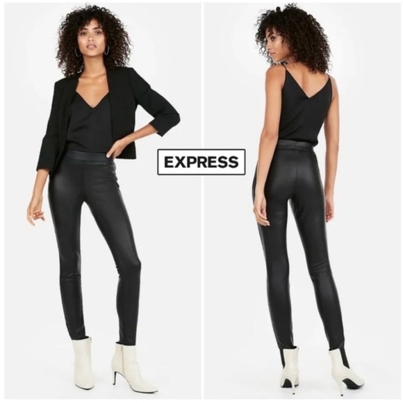 NWT Express High Waisted Faux Size XS - Picture 2 of 9